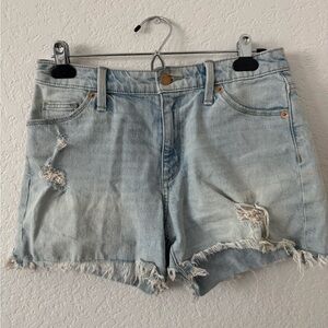 Universal Thread Light Blue Frayed Denim Shorts